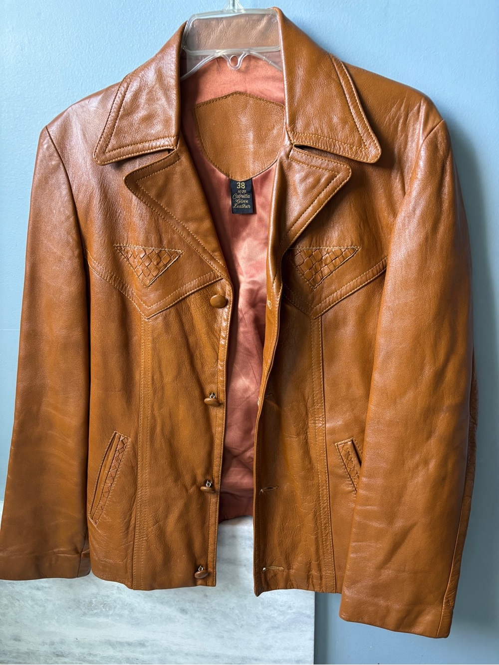 Vintage 1970s Adler Leather Conpany 100% Cabretta Glove Leather Jacket